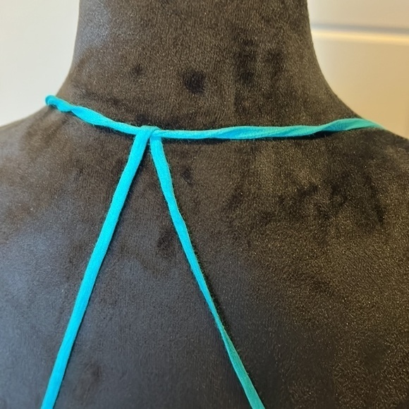 *NWT haute hippie turquoise pool mini dress Sz 6 $295 - Picture 10 of 16